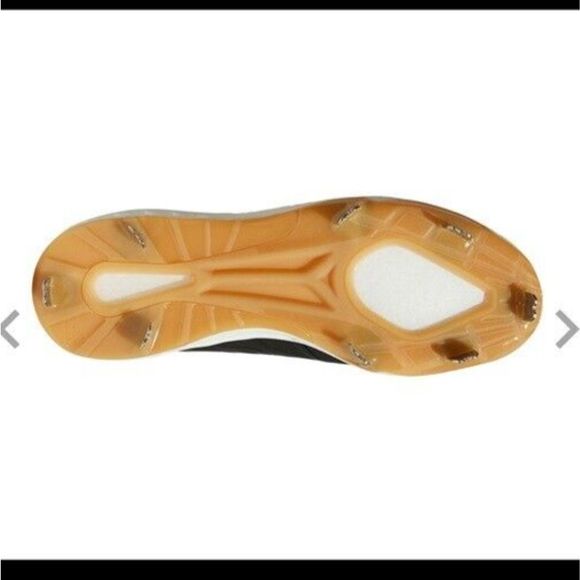 Adidas Boost Icon 4 Core‎ Black/ Gold metal Baseball Cleats Sz 13 CG5148 - Picture 3 of 8